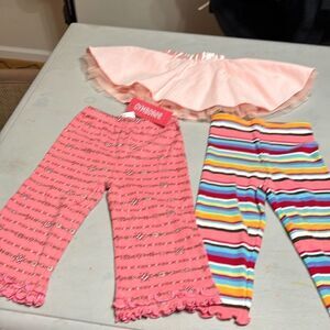 NWOT GYMBOREE (Two Pairs) Cotton Knit Pants and (one skirt) 18-24M Bundle